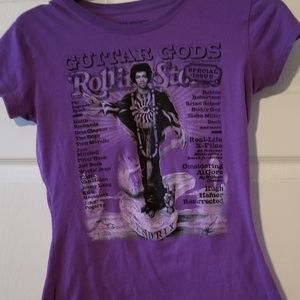 Purple Jimi Hendrix Rolling Stone Cover Tshirt